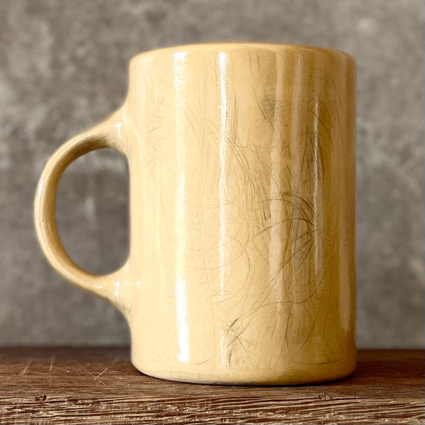 Big yellow mug with good wishes