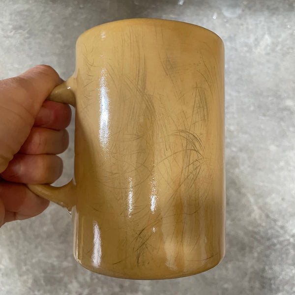 Big yellow mug with good wishes