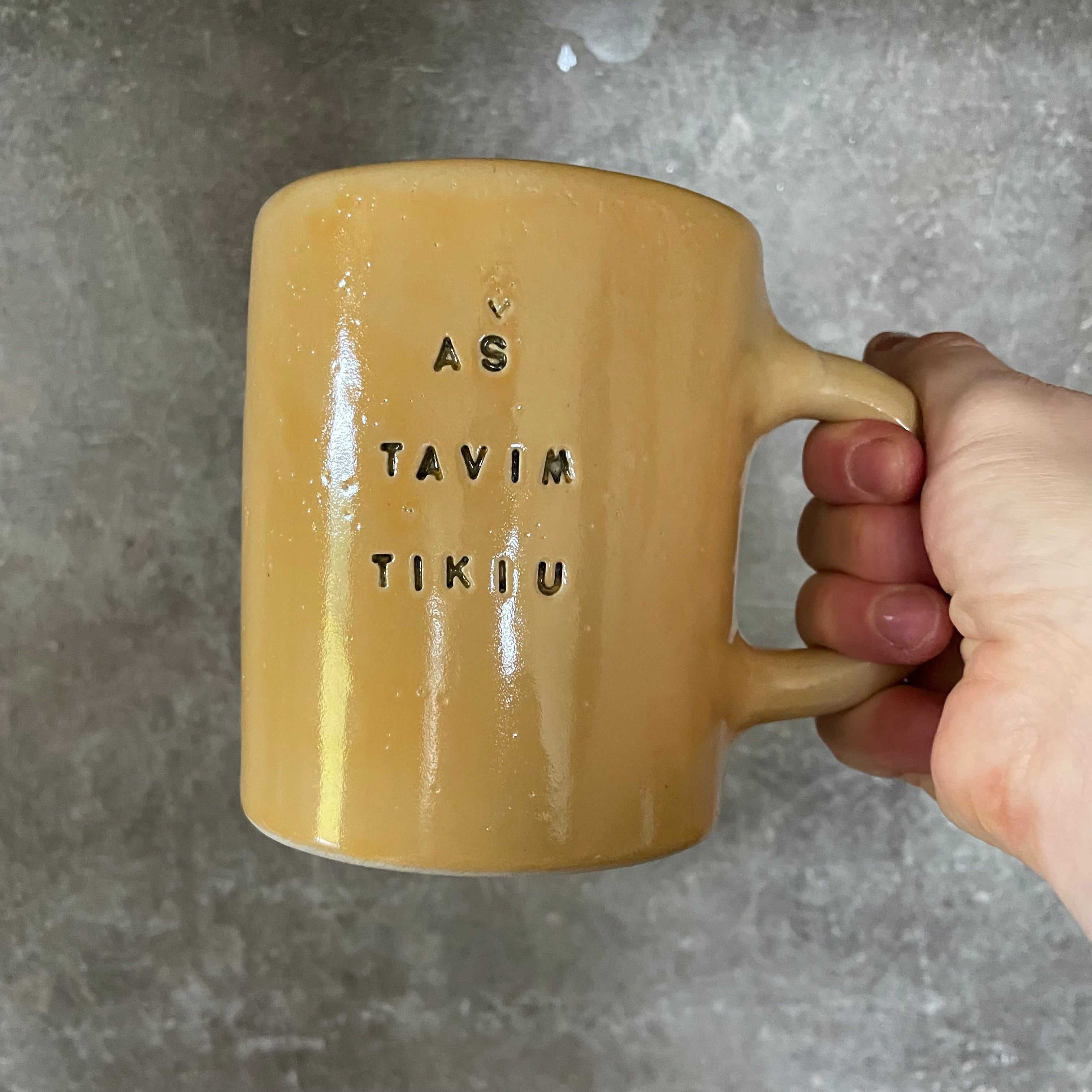 Mega big mug AŠ TAVIM TIKIU