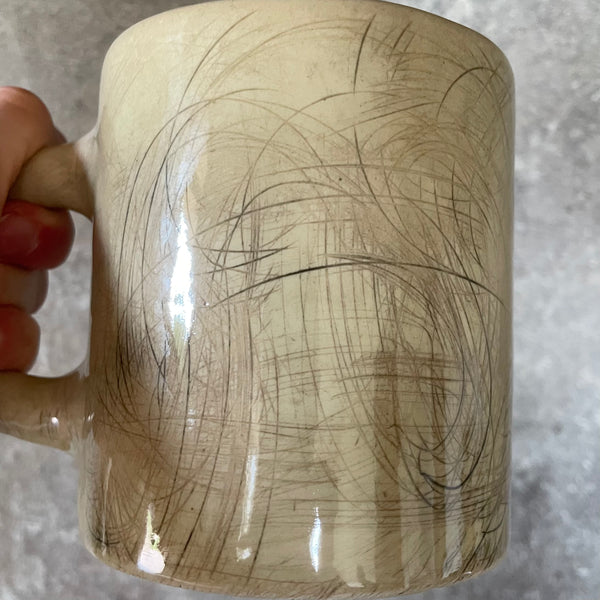 Big mug with saying about coffee