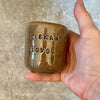 Brown small mugs without handle "Liekam lovoj'