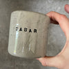Speckled mugs DABAR and CIA