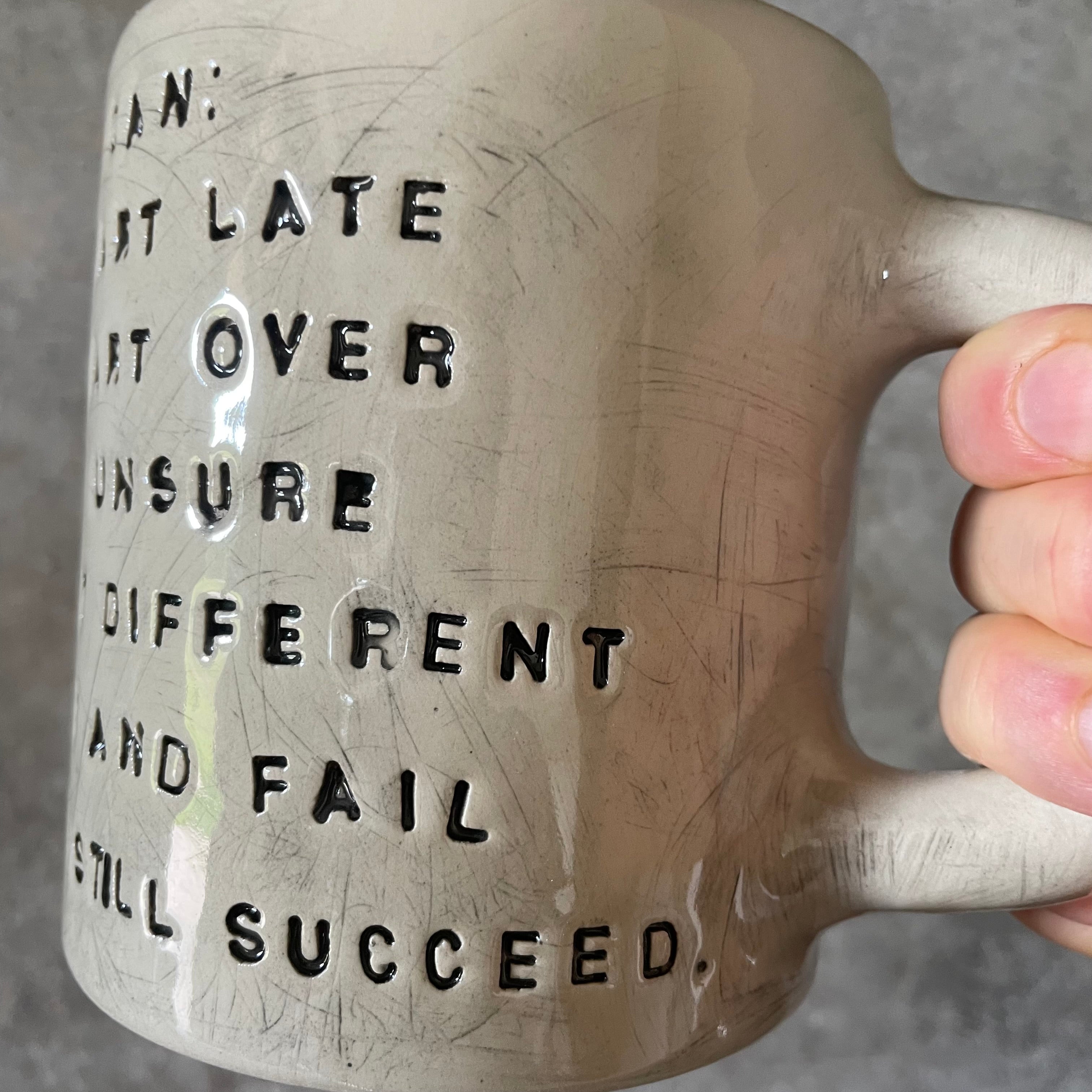 Big big inspirational mug