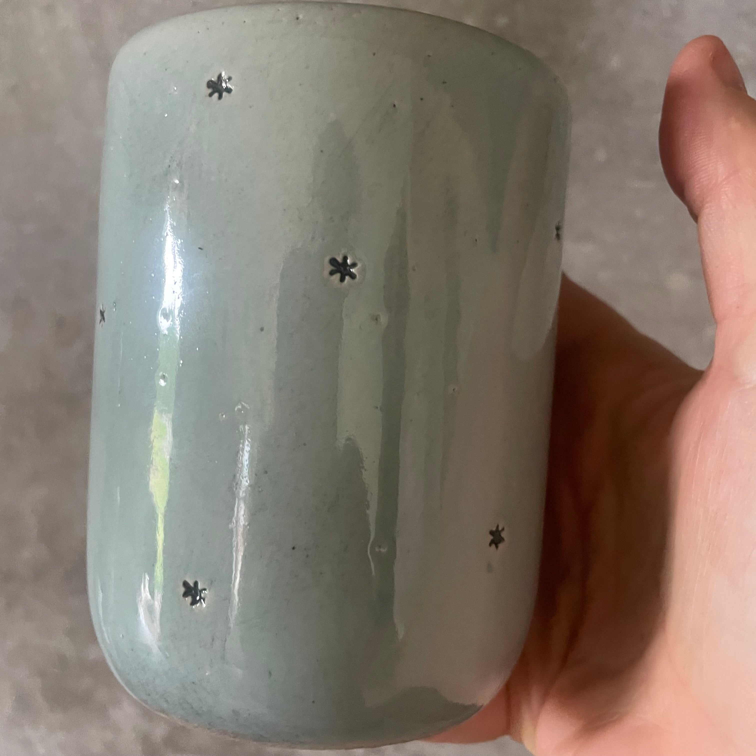 Ceramic mug about money