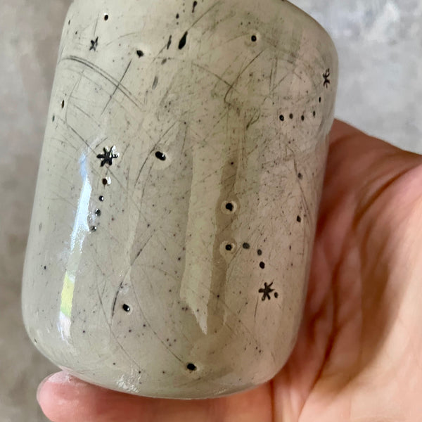 Two small tumbler mugs with funny saying