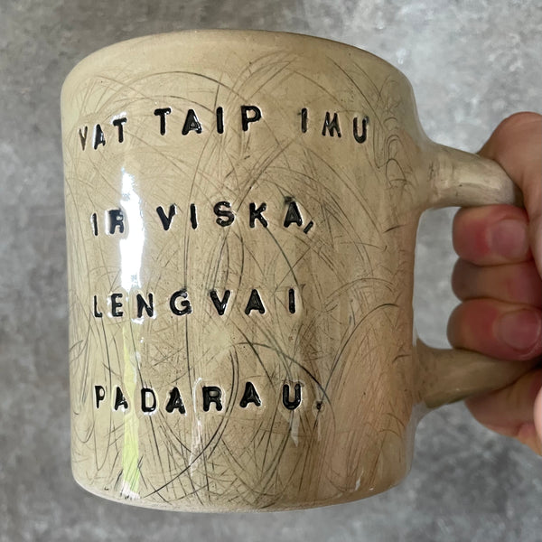 Very big mug for doing