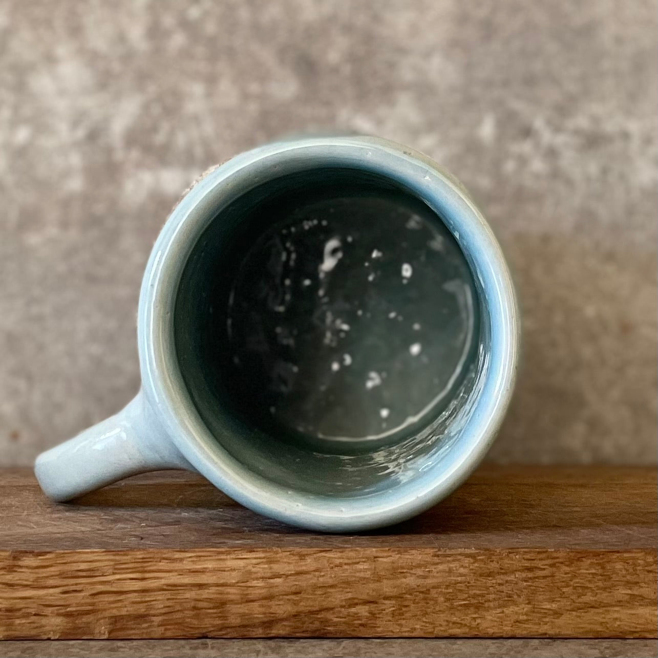 Big blue mug with lovely saying about snore