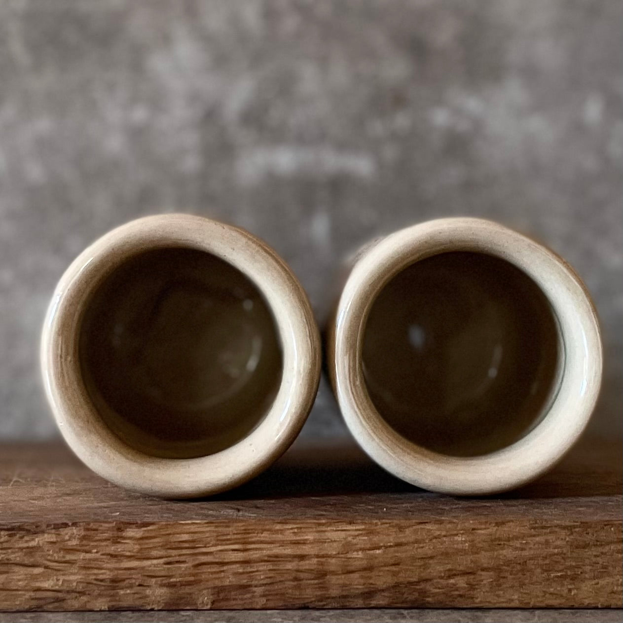 Set of two small lovely espresso mugs