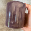 Purple mug with saying in Lithuanian