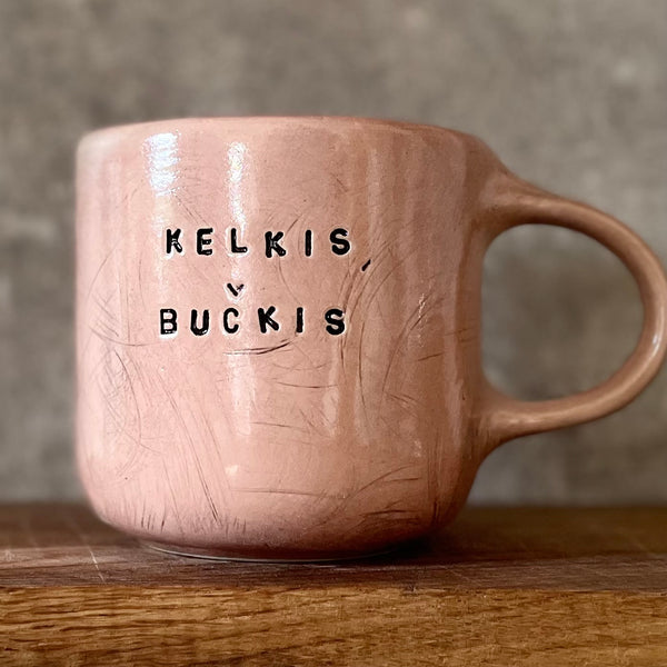 Big pink mug KELKIS BUČKIS