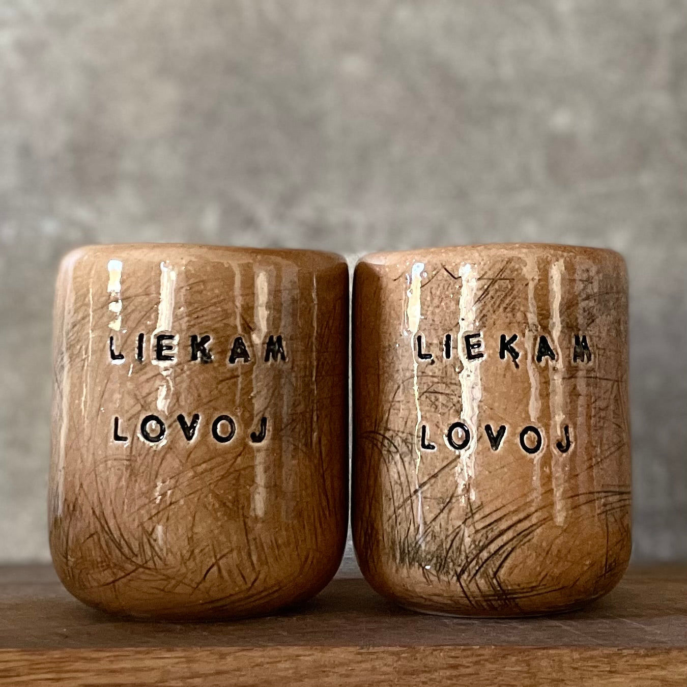 Small mugs without handle