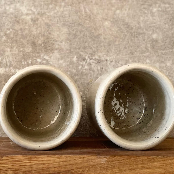 Lovely speckled mugs for a couple
