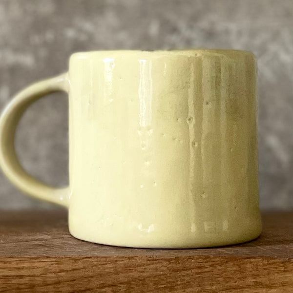 Ceramic mug with words in Lithuanian LABAS RYTAS, SAULYTE