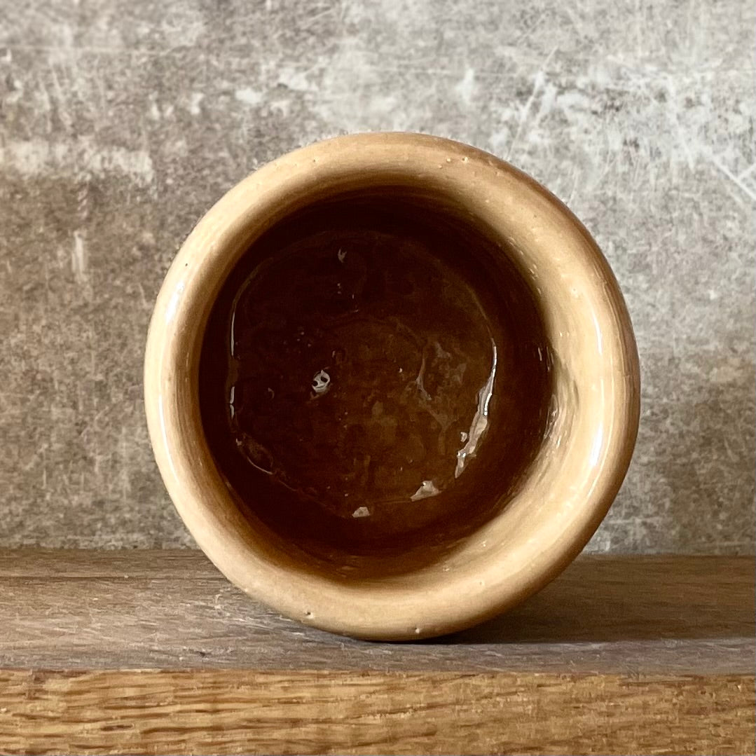 Caramel mug with word LĖTAI