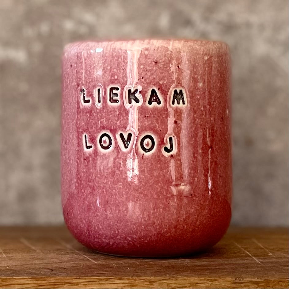 Small pink mug LIEKAM LOVOJ