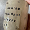 Beige mug with funny phrase in Lithuanian