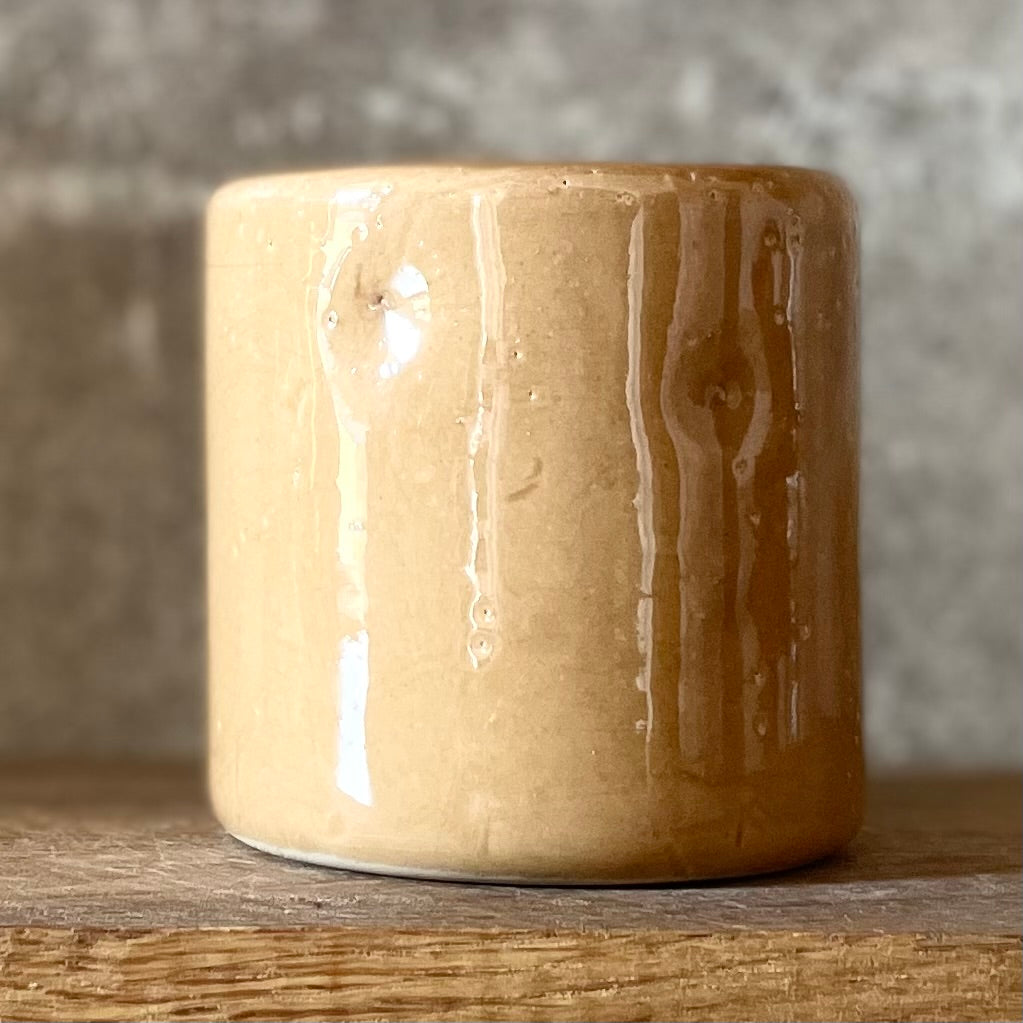 Caramel mug with word LĖTAI