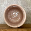 Big pink stoneware mug without handle