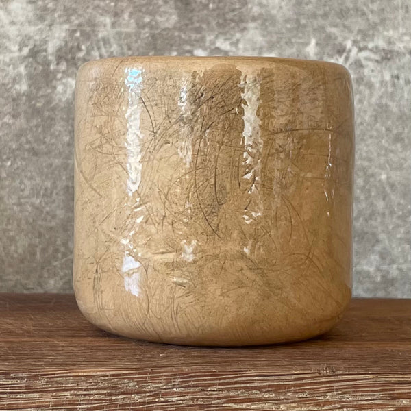 Caramel cozy tumbler mug MORNING, BABE