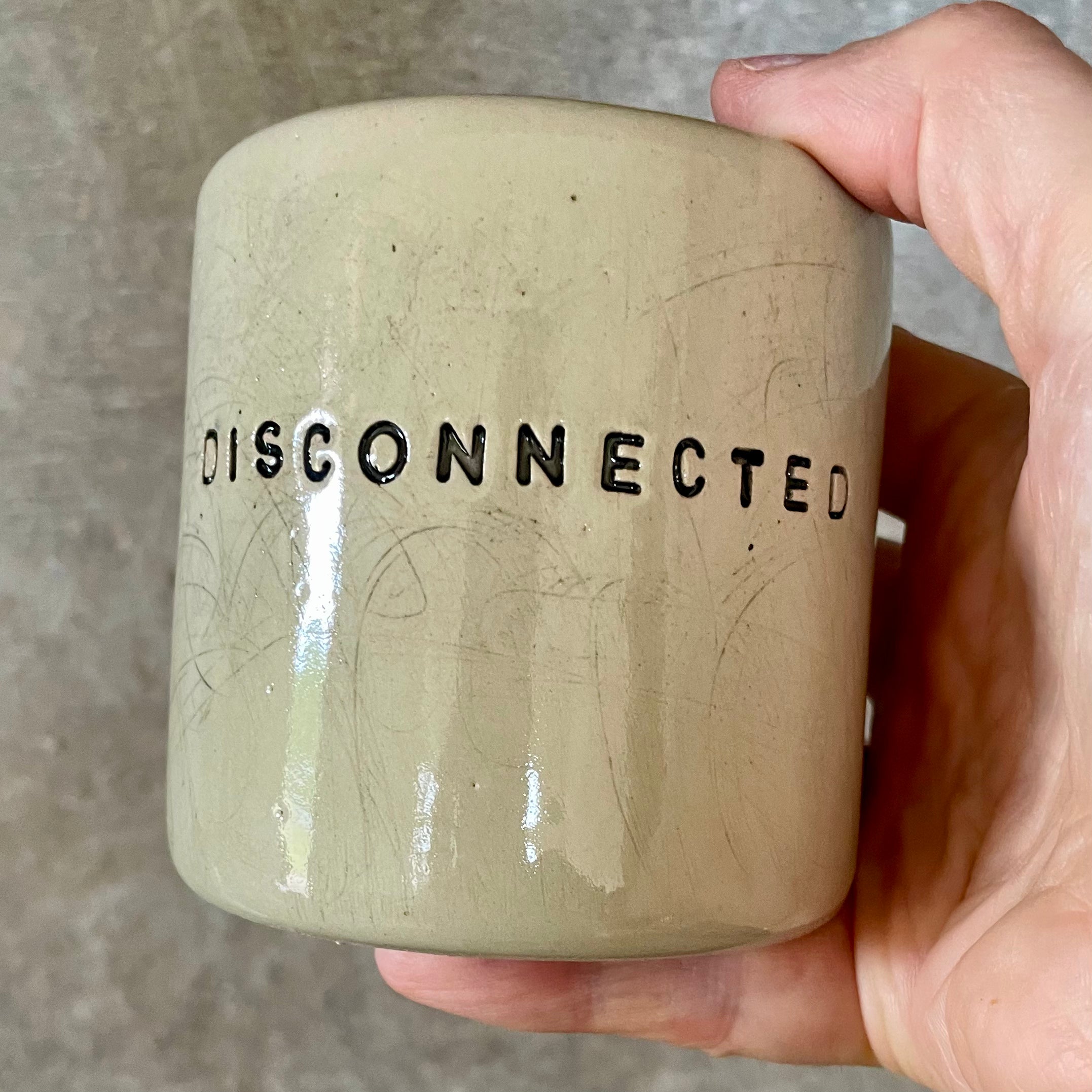 Tumbler mug without handle DISCONNECTED