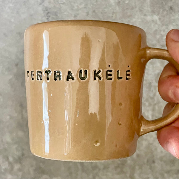 Cozy light brown mug