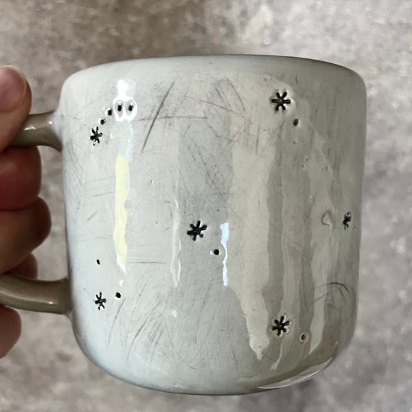 Blue ceramic mug SALDŽIŲ SAPNŲ