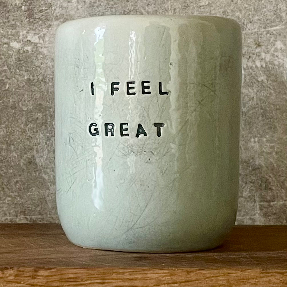 Blue affirmation tumbler