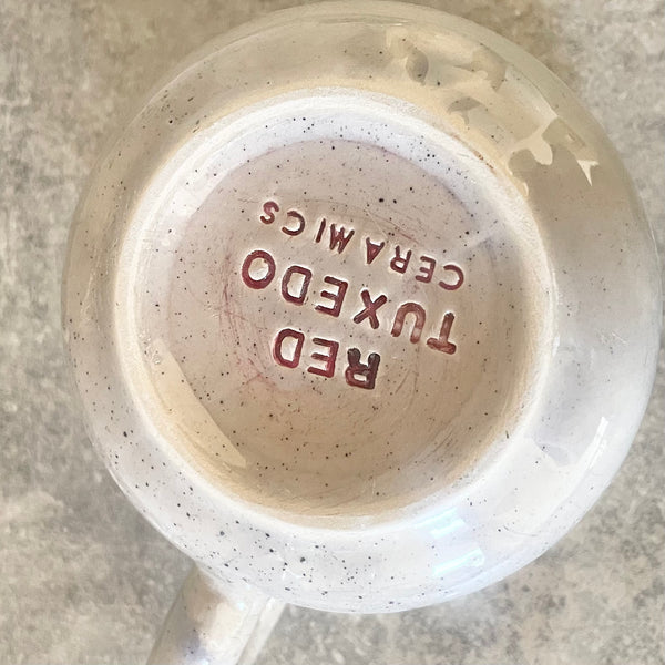 Big heavy mug with saying about coffee