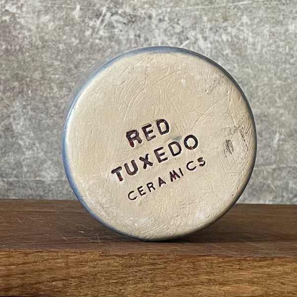 Blue ceramic tumbler mug for him