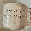 Big mug with words in German