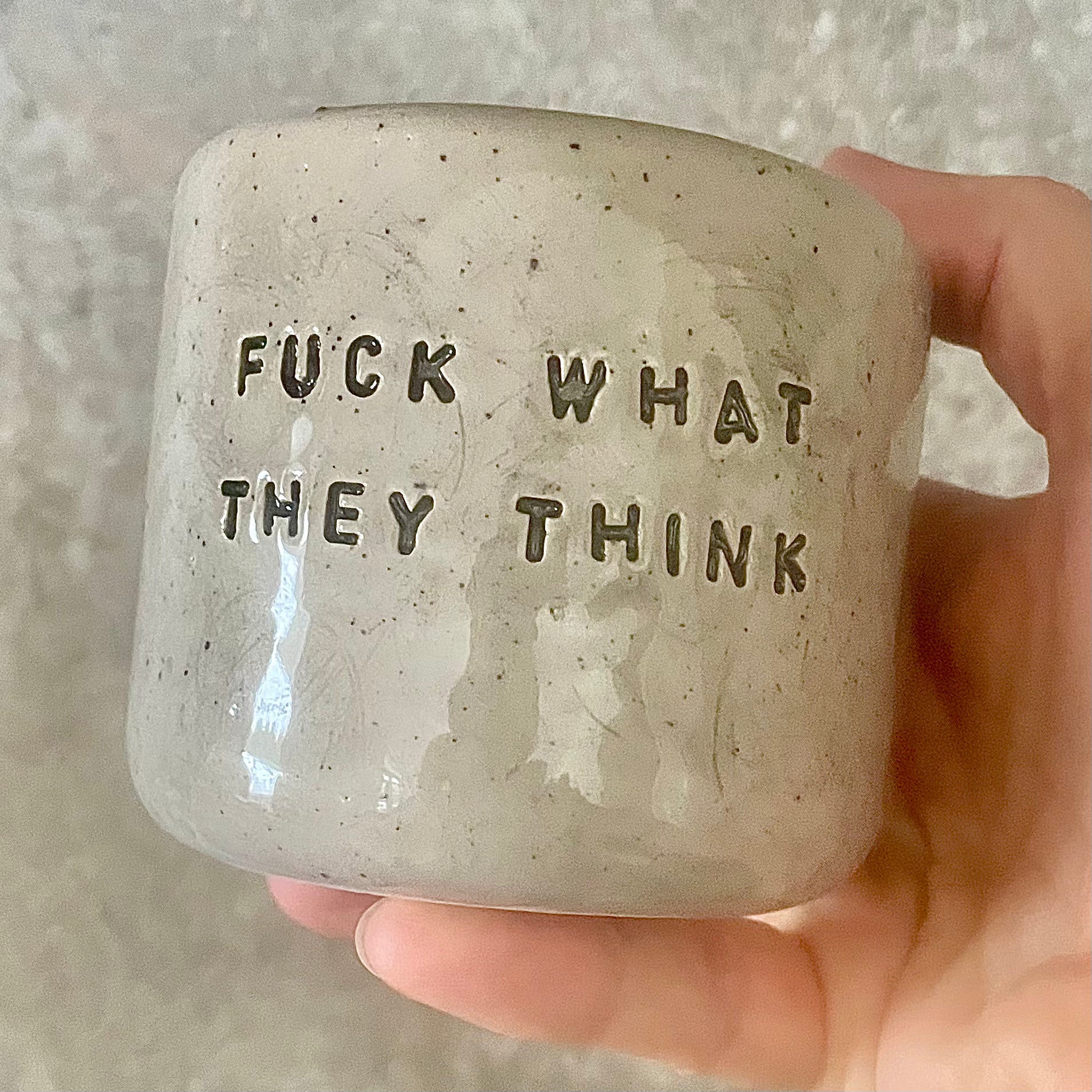 Tumbler mug without handle