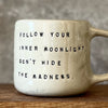 Ceramic coffee mug with writer quote | Red Tuxedo Ceramics