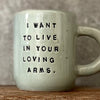 Ceramic mug about love  | Red Tuxedo Ceramics