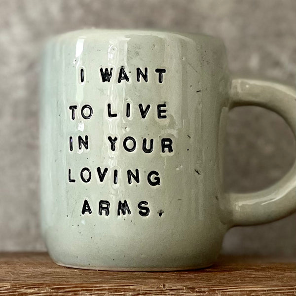 Ceramic mug about love  | Red Tuxedo Ceramics