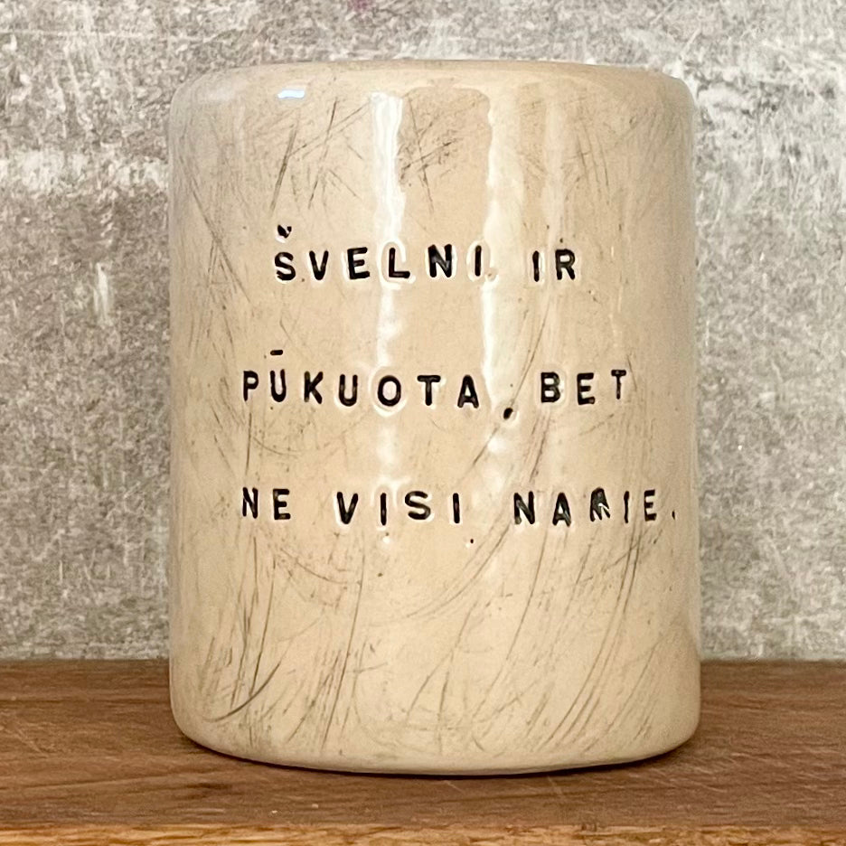 Funny ceramic tumbler mug for her