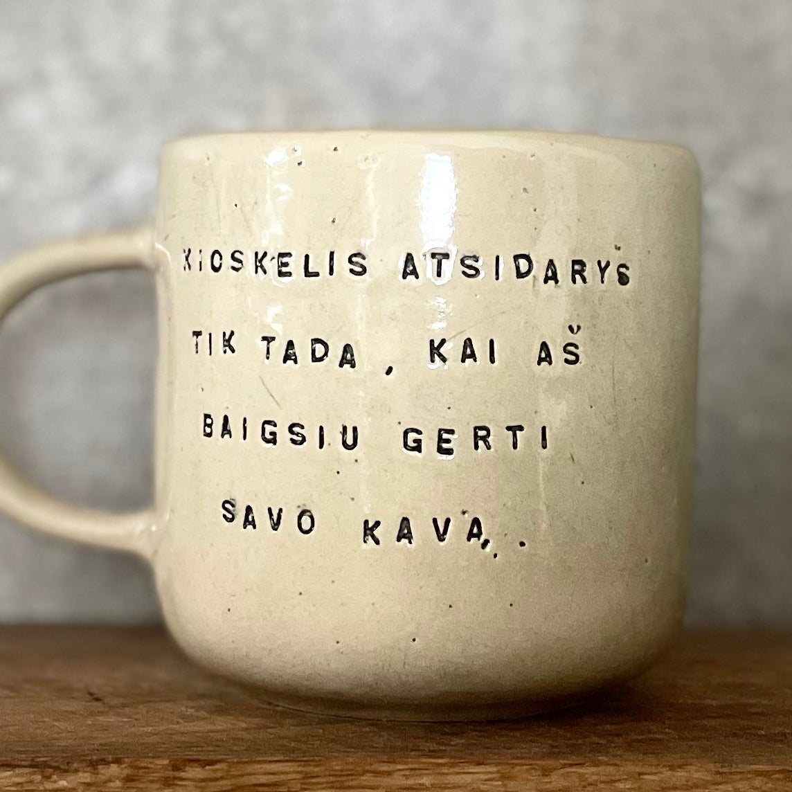 Didelis puodelis su juokingu užrašu| RedTuxedoCeramics