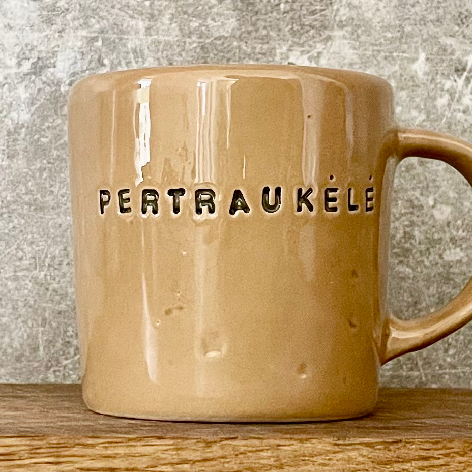 Cozy light brown mug