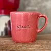 Red mug Start | Red Tuxedo Ceramics