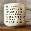 Big inspirational mug | RedTuxedoCeramics