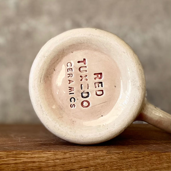 Big stoneware mug with quote