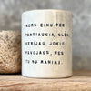Tumbler mug with quote from Bible in Lithuanian