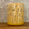 Yellow mushroom mug