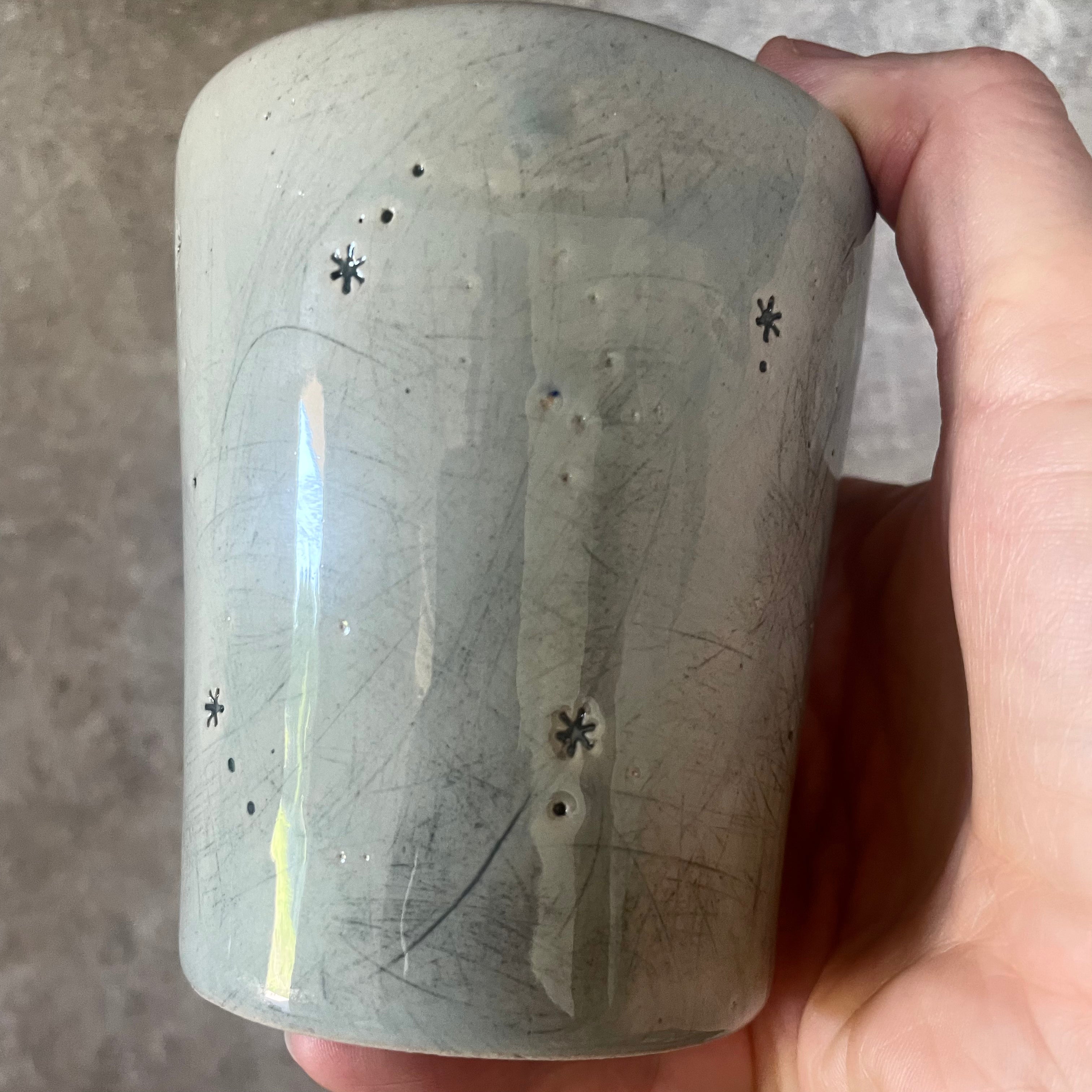 Blue tumbler mug BRING ON THE NIGHT