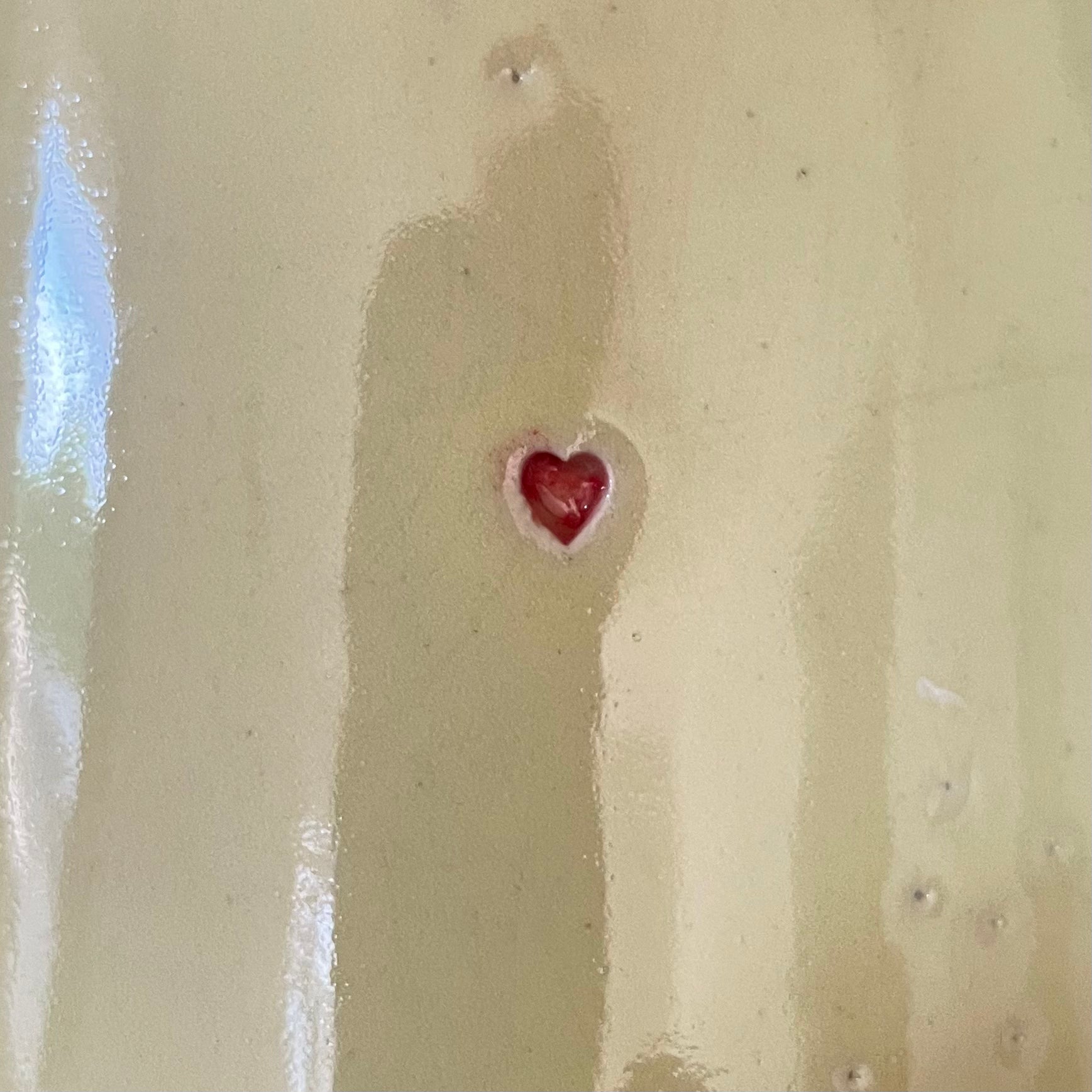 Big yellow stoneware mug