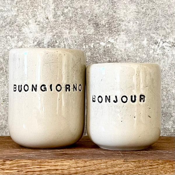 Mažų espresso puodelių rinkinys