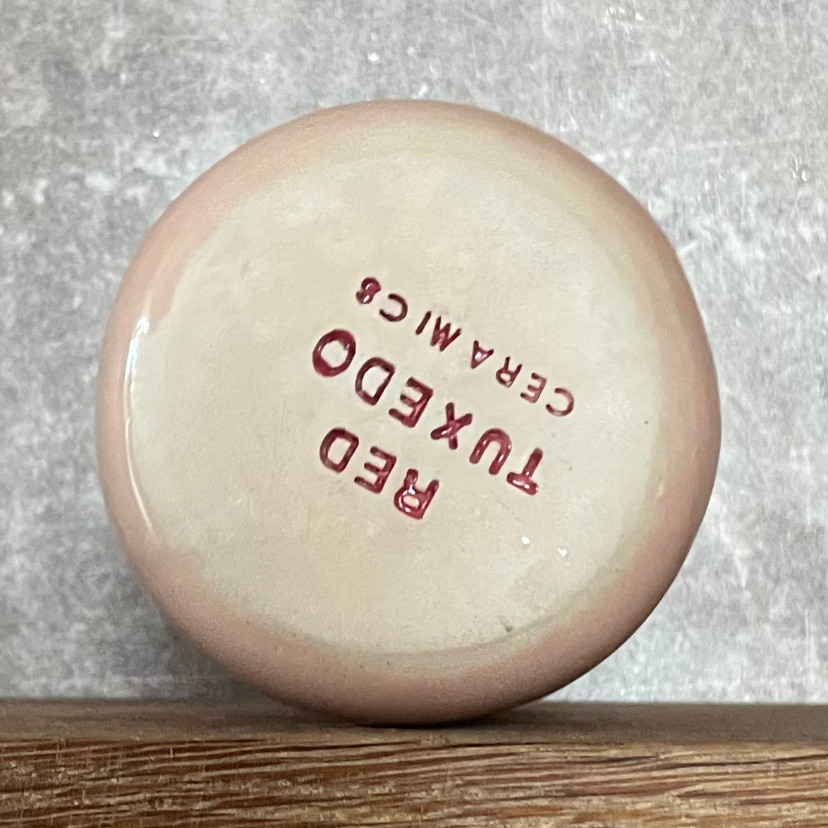 Pink ceramic tumbler mug I AM KENOUGH