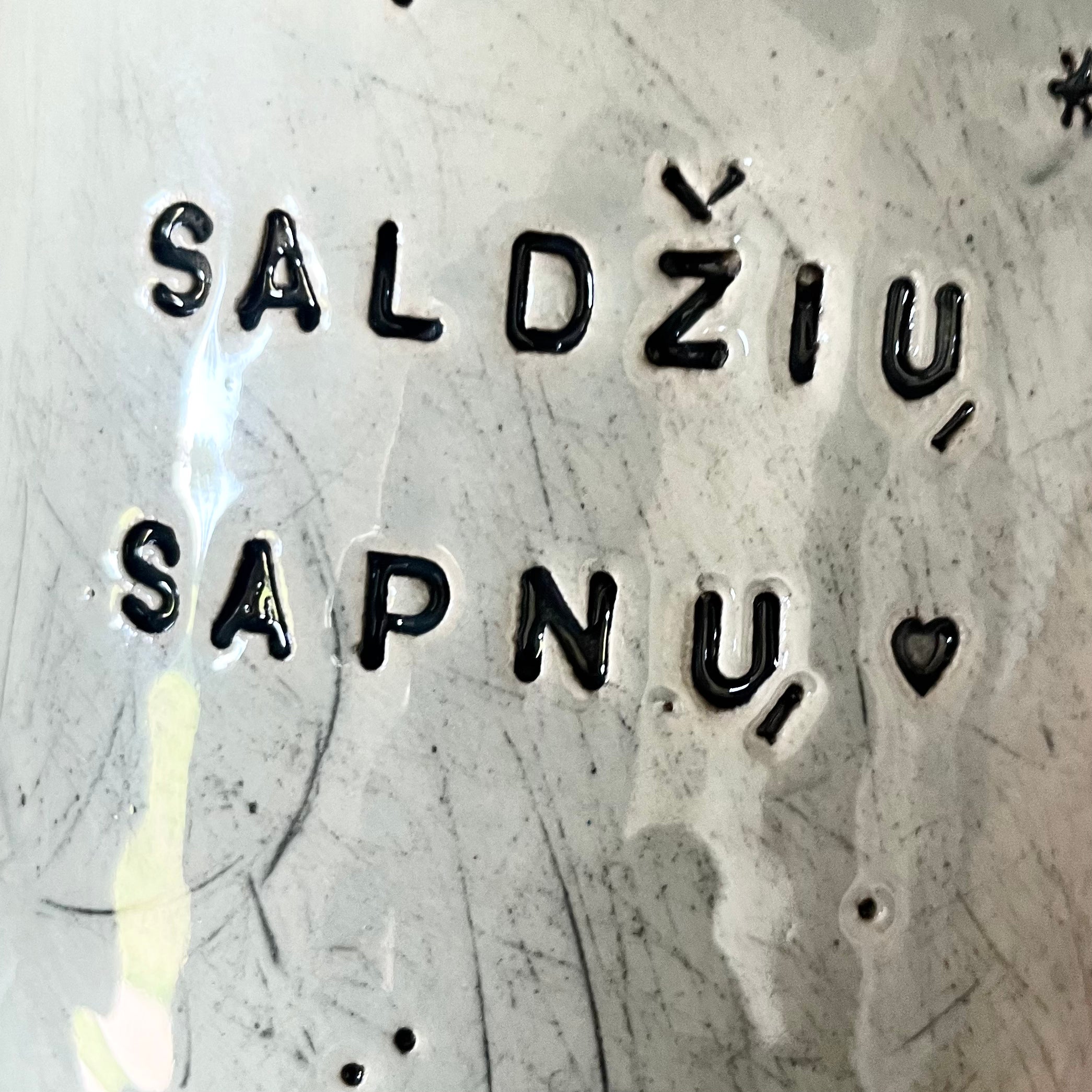 Blue ceramic mug SALDŽIŲ SAPNŲ