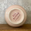 Big pink stoneware mug without handle