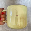Big yellow stoneware mug