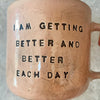 Pink affirmation mug about healing